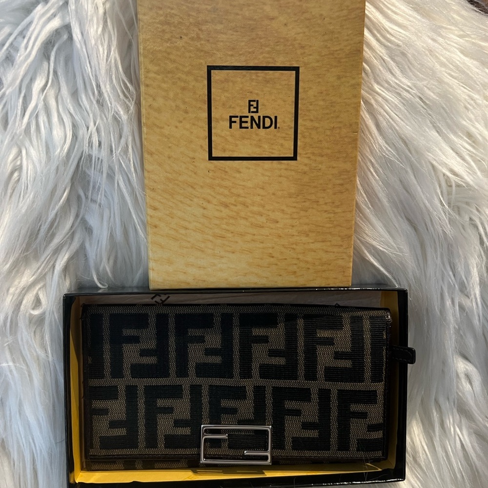 Fendi Zucca Tobacco Wallet